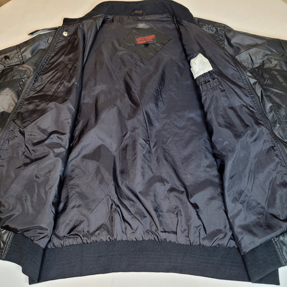 Vintage 80s Upstream Racing Division XL "Formula Boat Logo" Jacket Adult Black - Picture 11 of 16